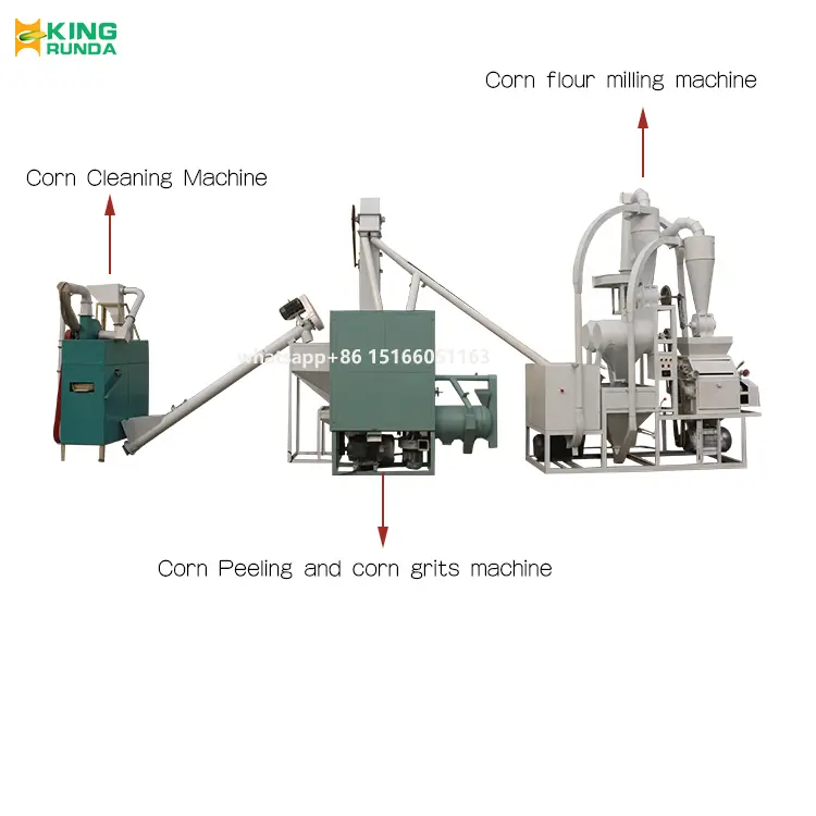 Automatic Maize grits and flour milling machine