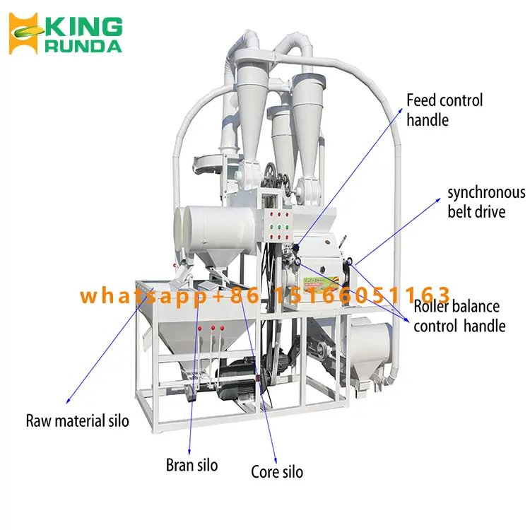 Top grade wheat/barley/pearl millet flour milling machine