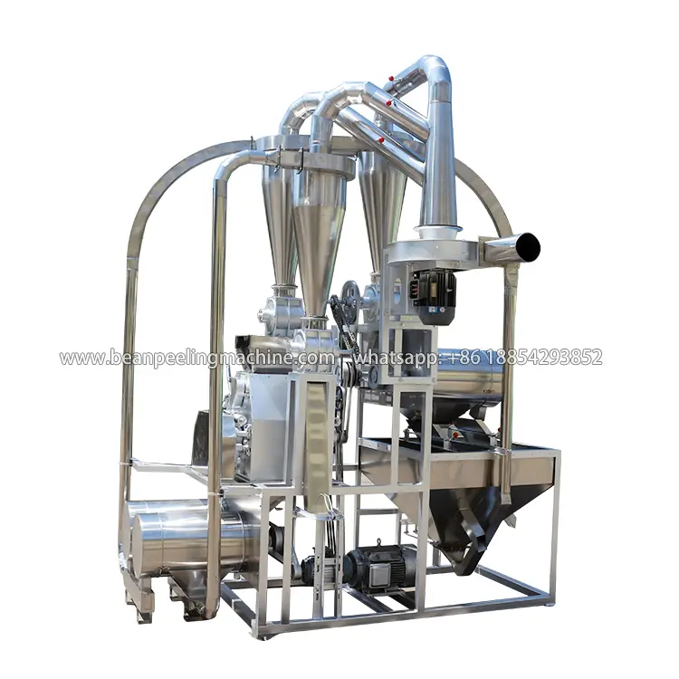 Stainless corn maize whaeat flour milling machine