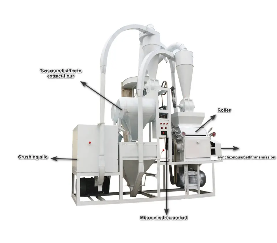 High grade corn grinding machine flour milling