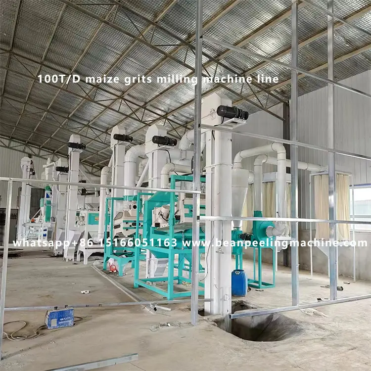 100TPD maize grits milling machine line