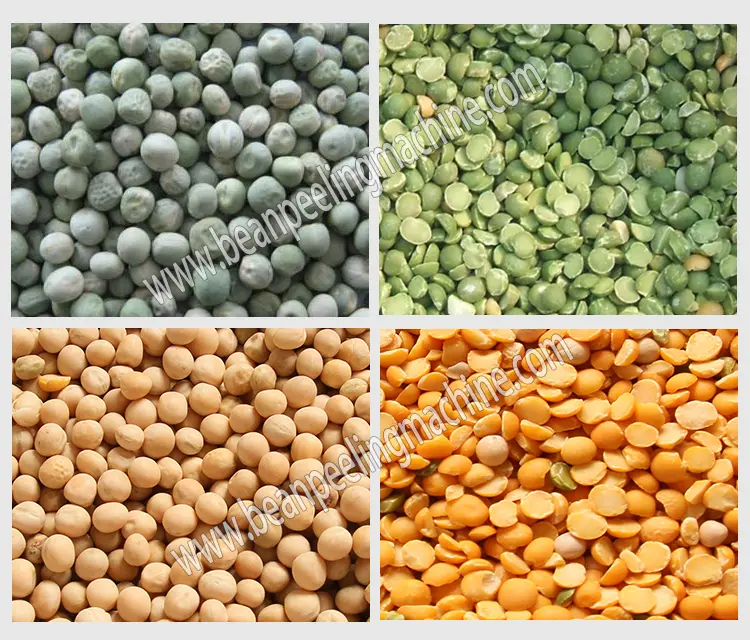 500kg/h Split bean pea dal dehulled peeling machine