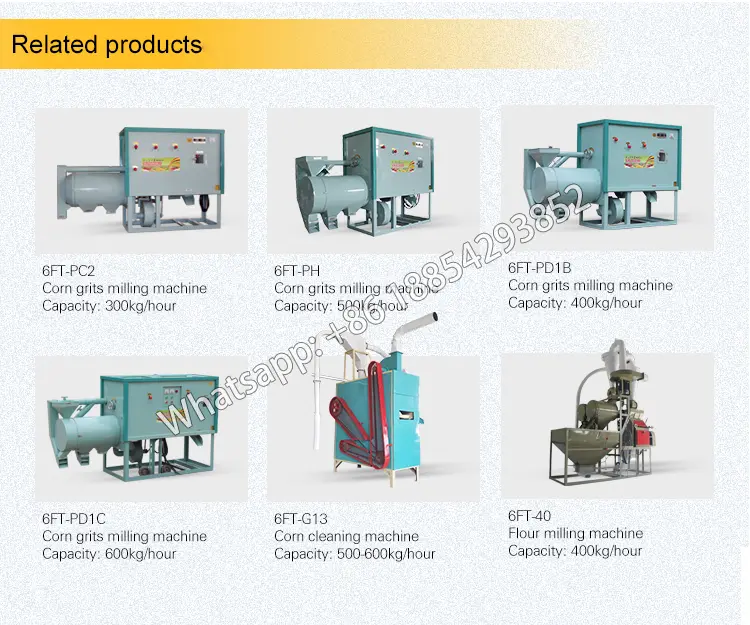 Full automatic corn grits making machine with cleaning equipment in Philippines